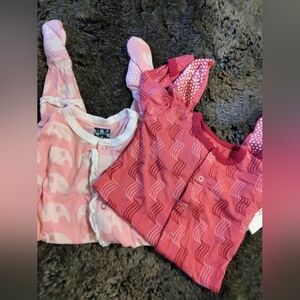 Kickee Pants Baby Girl Sleeper Bundle X 2 Size 3-6 Months